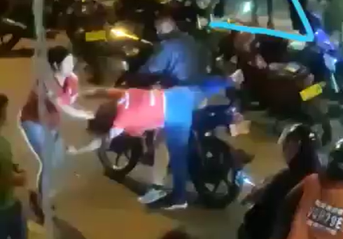 Agresión a mujer en Cali