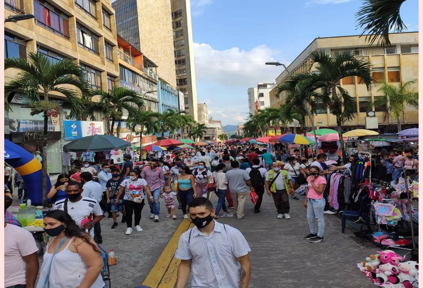 Centro de Ibagué calle Tercera diciembre 2020