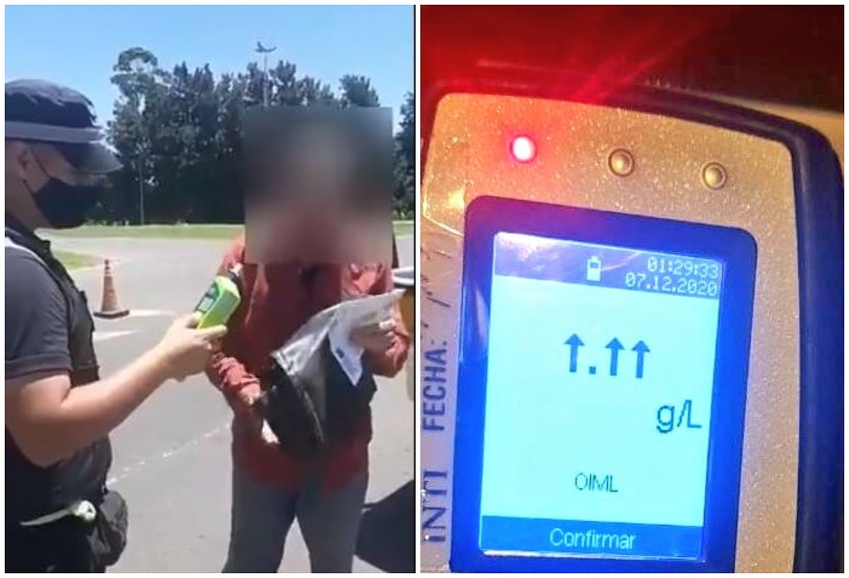 Conductor borracho ‘descompuso’ el medidor de alcoholemia con su aliento