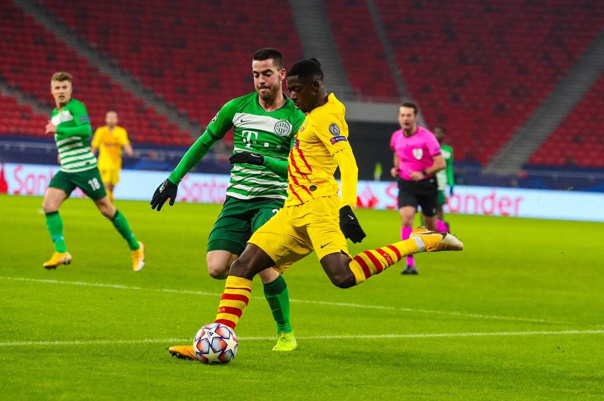 Ferencváros Vs. Barcelona - Champions League - Dembélé