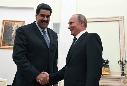 Nicolás Maduro y Vladimir Putin en 2017