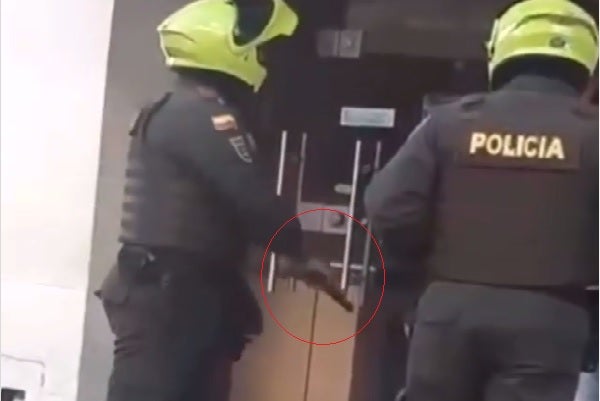 Agresión policial en Cartagena