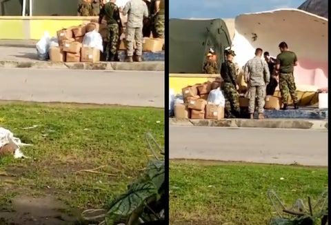 Soldados se estarían repartiendo ayudas de San Andrés