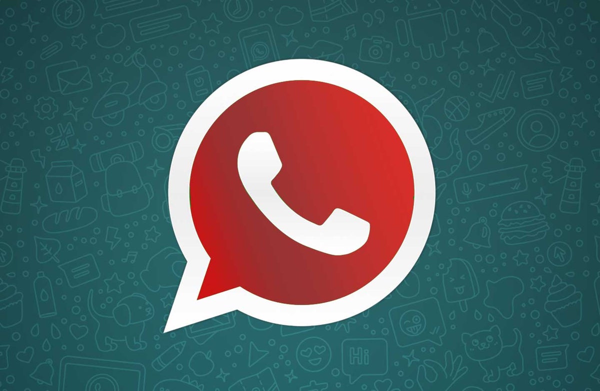 WhatsApp logo rojo