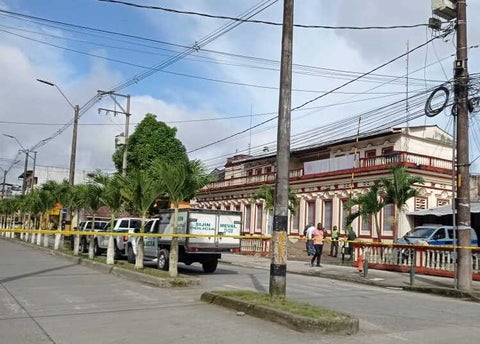 Lugar del asesinato de un guardián del Inpec en Quibdó, Chocó.