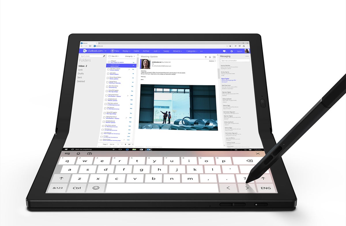 Lenovo ThinkPad X1 Fold, portátil con pantalla plegable
