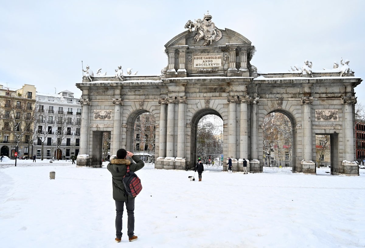 Tormenta de nieve en España