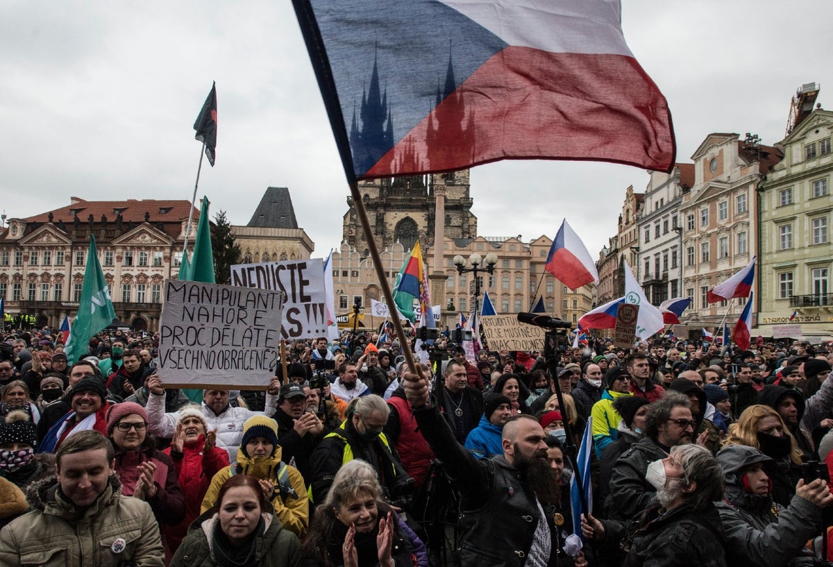 Manifestaciones en Praga