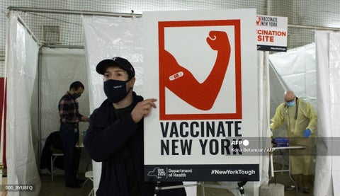 Vacunación contra el coronavirus en Nueva York