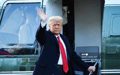 Donald Trump abandona la Casa Blanca