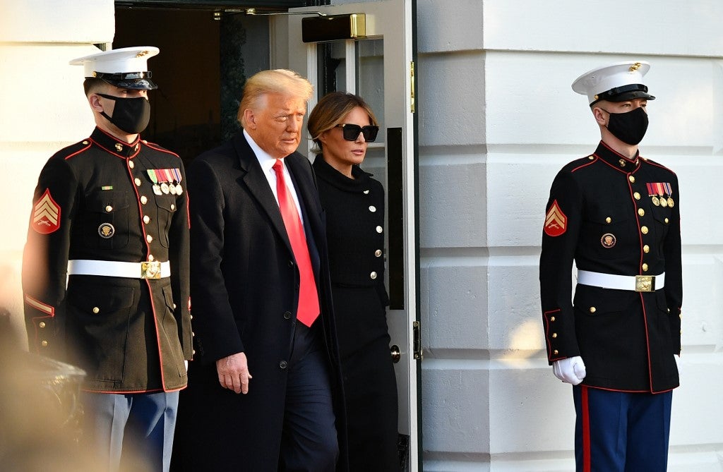 Salida de Donald Trump de la Casa Blanca