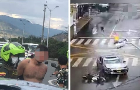 [Video] Motociclista y pasajero luchan por vivir: impactante accidente en Bello