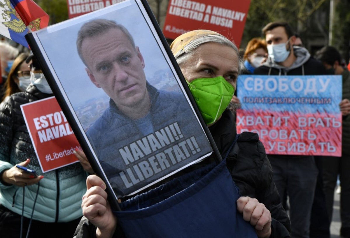 Más de 1.000 arrestos en Rusia en apoyo a Alexei Navalni
