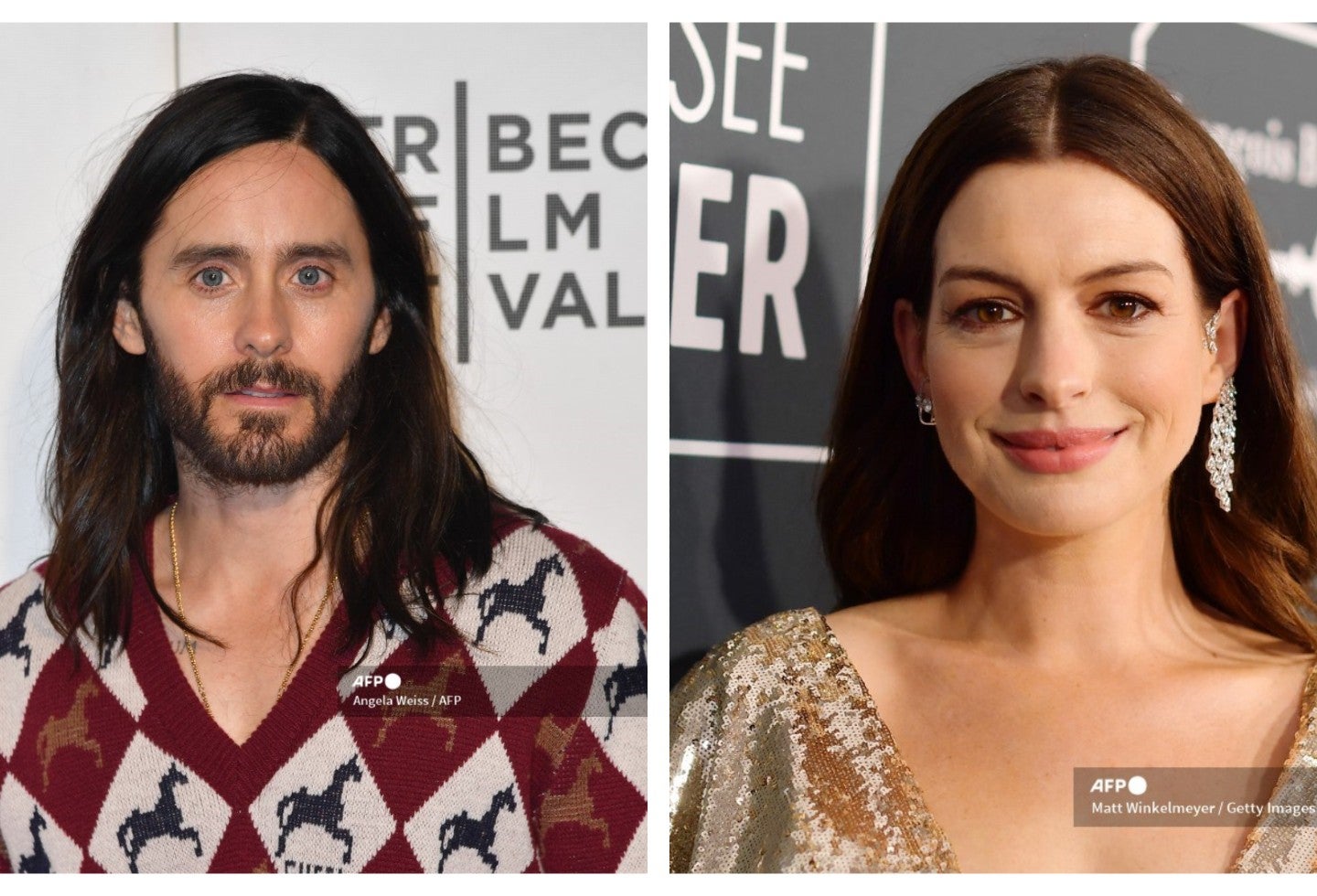 Anne Hathaway y Jared Leto