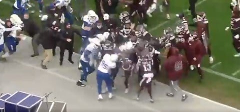 Pelea en futbol americano