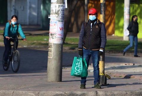 Uso de tapabocas / Coronavirus en Bogotá / Tapabocas de tela