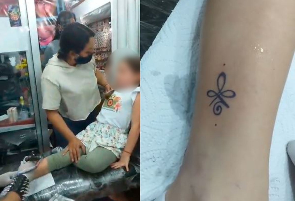Indignación por una niña que fue llevaba a tatuarse por sus padres en Pereira
