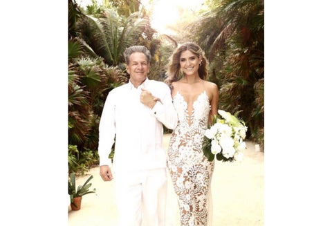 Laura Tobón y su papá