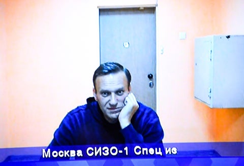 Alexéi Navalni, opositor ruso en centro de detención