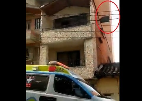 Accidente en parqueadero de Clínica en Medellín