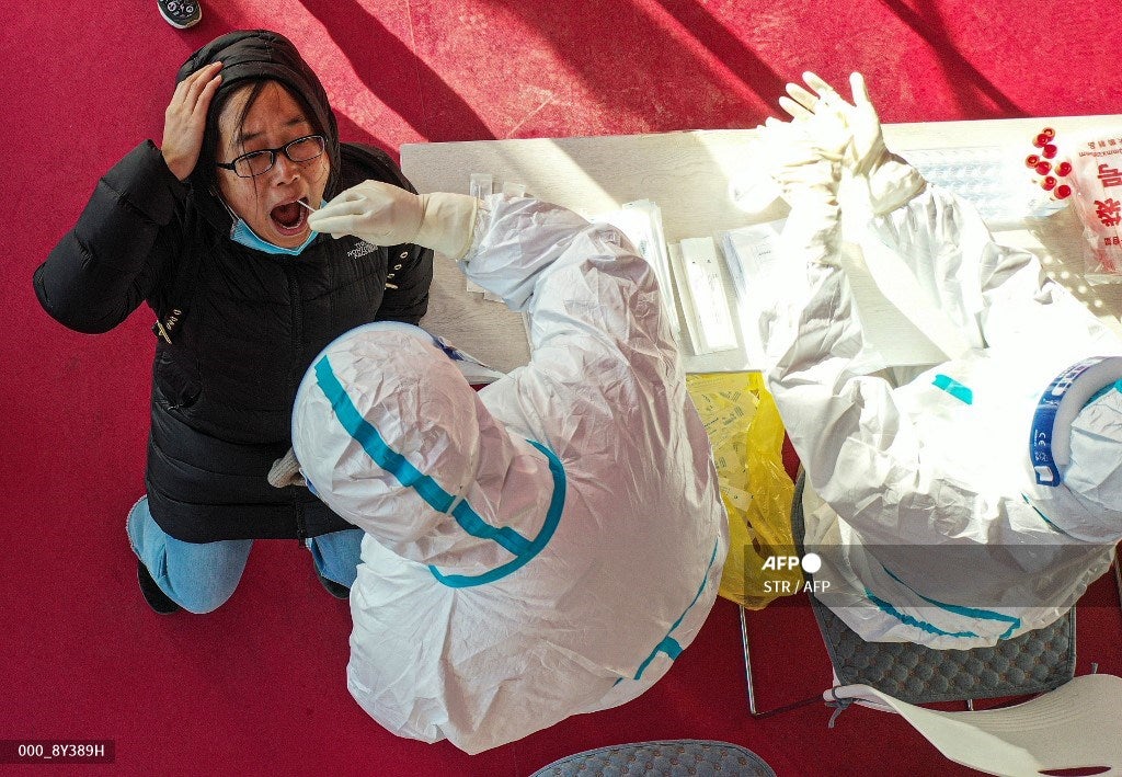Pruebas de coronavirus en China 2