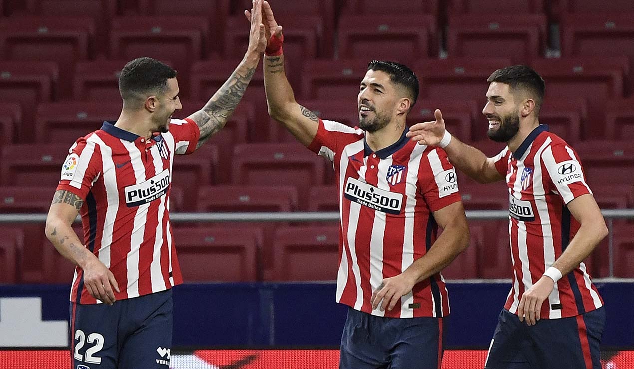 Luis Suárez, goleador del Atlético de Madrid