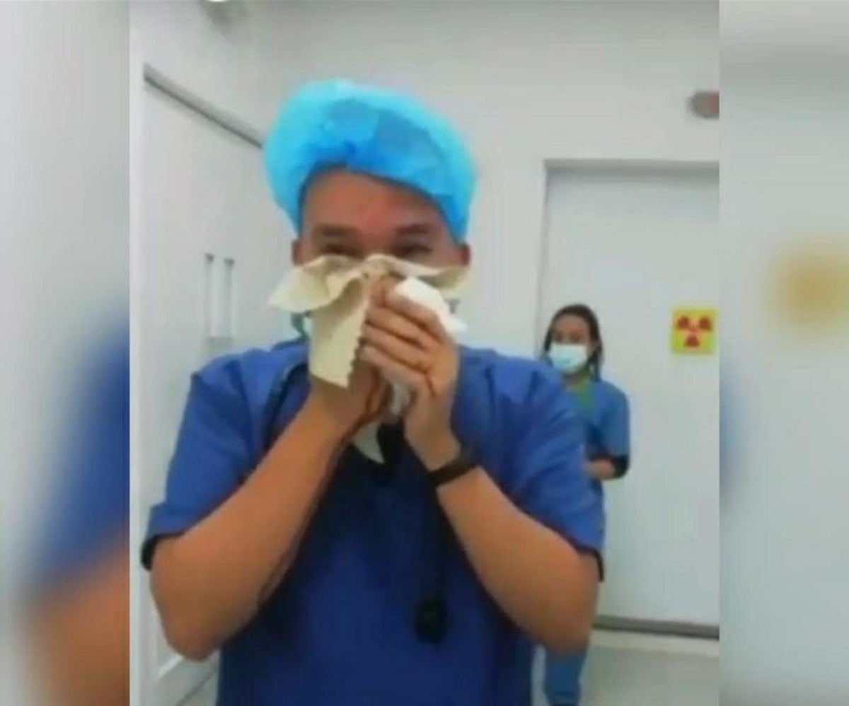 Médico agredido en Medellín.