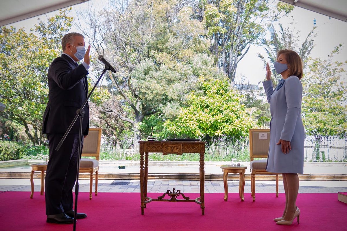 Margarita Cabello se posesionó como procuradora general, ante el presidente Iván Duque.