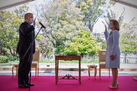 Margarita Cabello se posesionó como procuradora general, ante el presidente Iván Duque.