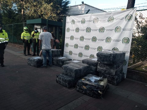 Una tonelada de marihuana fue decomisada en el sector de Suba
