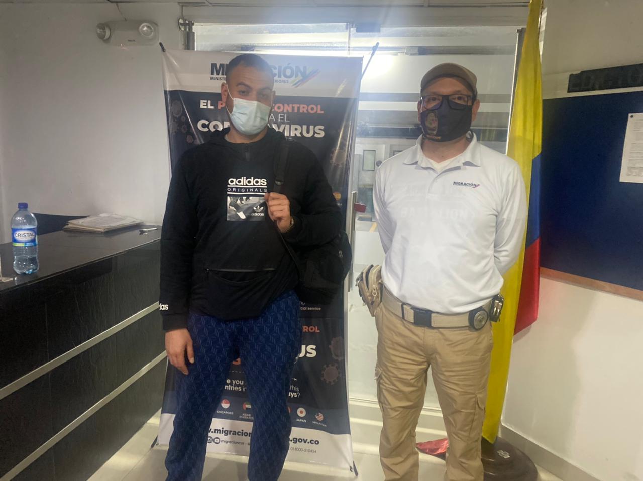 La captura se produjo en el municipio de Melgar (Tolima), donde fue ubicado por oficiales de Migración