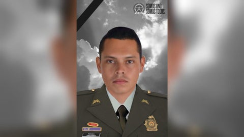 El patrullero Yimer Pardo Hernández, asesinado en Anorí, Antioquia