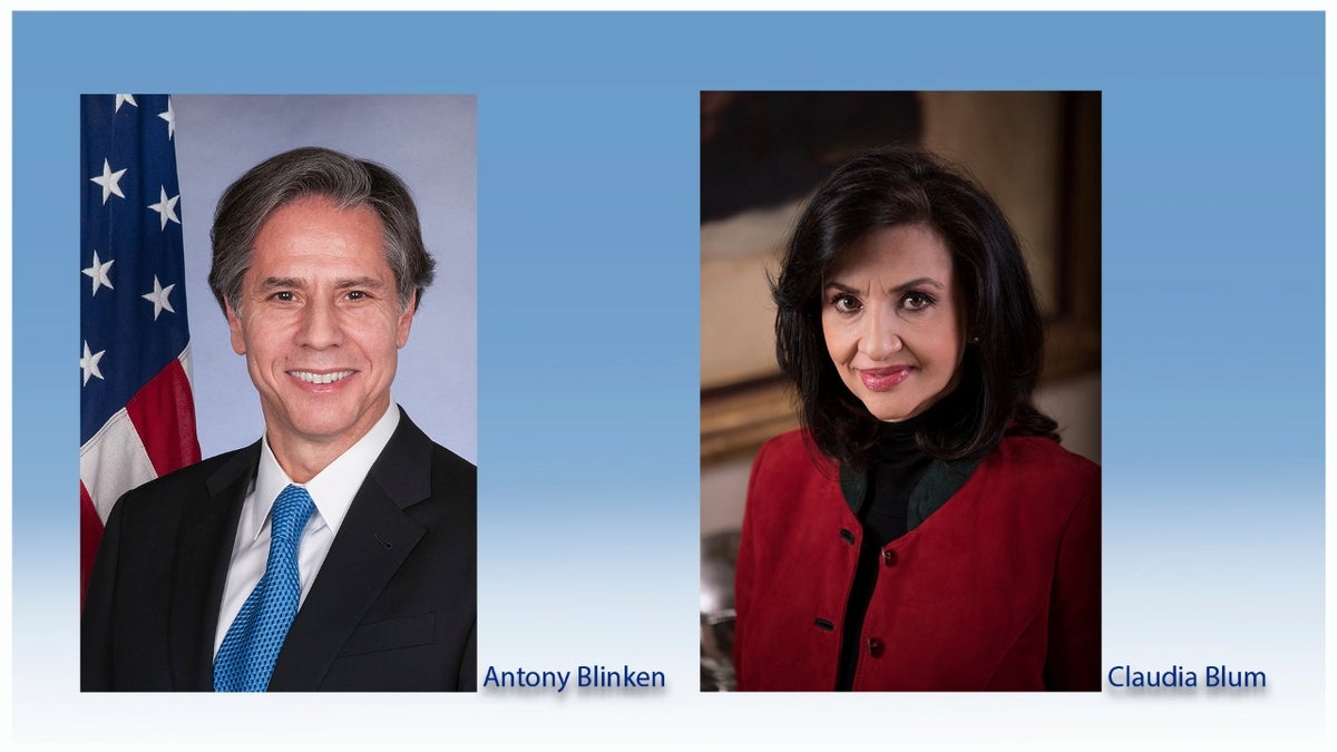 Secretario de Estado de EE.UU., Antony Blinken y Canciller de Colombia, Claudia Blum