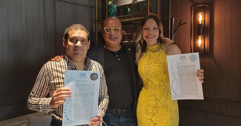 Reconocimiento Organización Mundial para la Paz - Archivo Mónica Ledher
