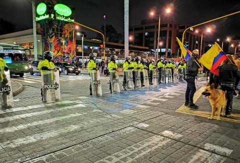 Manifestación de gastrobares en Bogotá