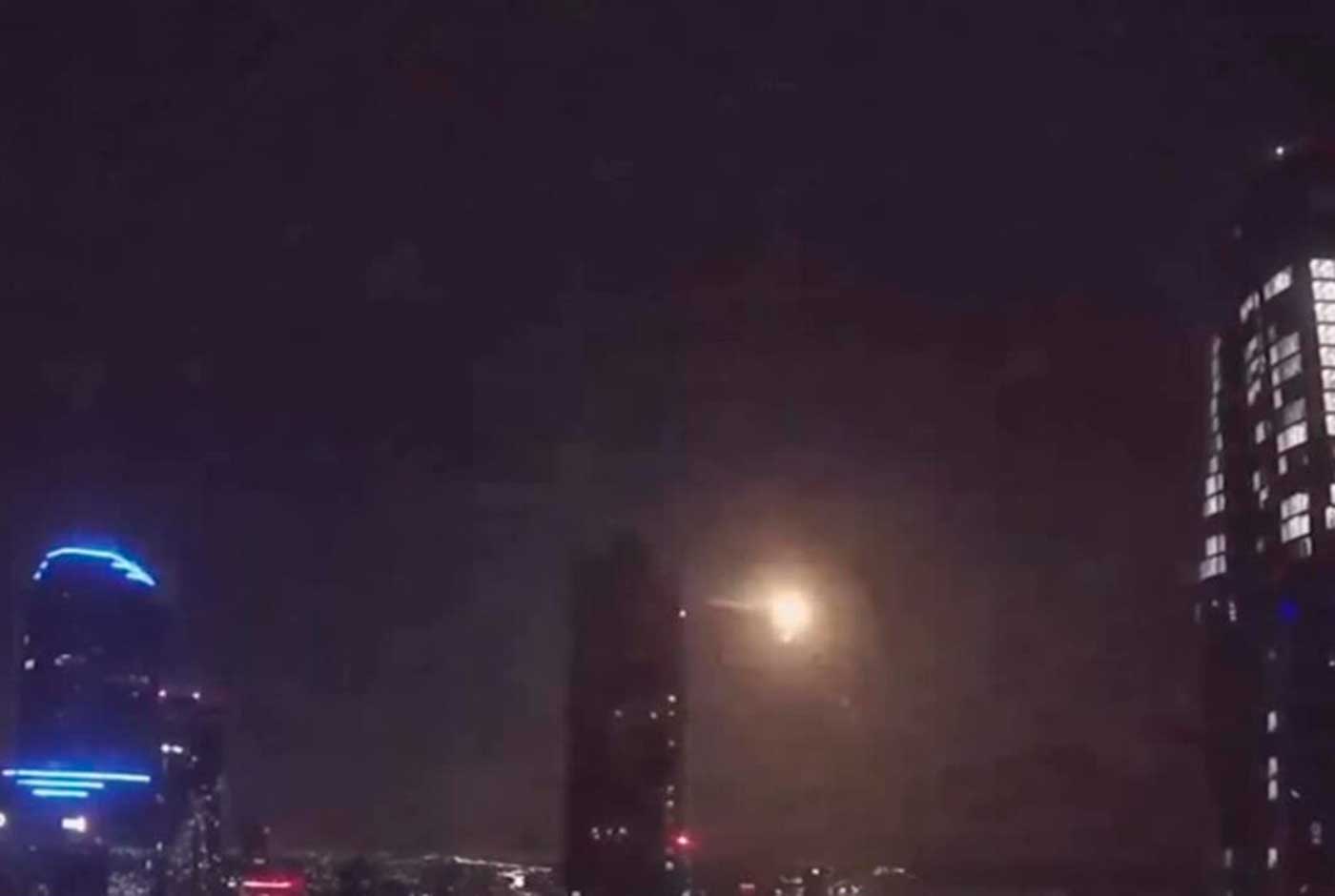 Bola de fuego en el cielo de Melburne