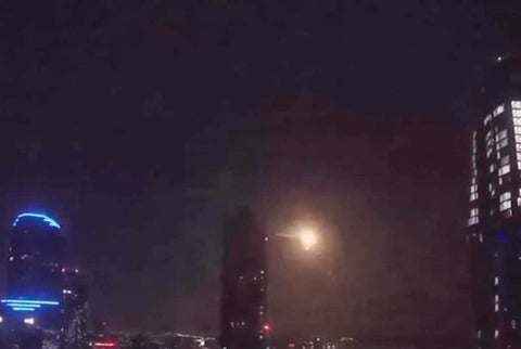 Bola de fuego en el cielo de Melburne