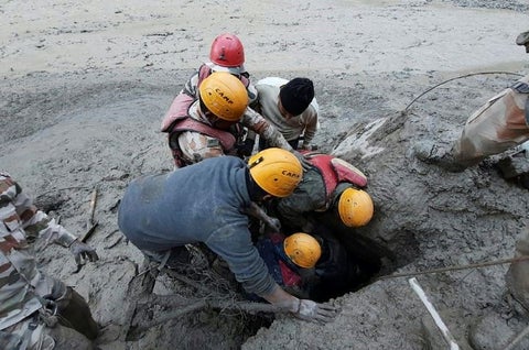 Avalancha en la India