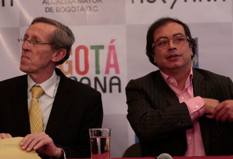 Antonio Navarro Wolf y Gustavo Petro