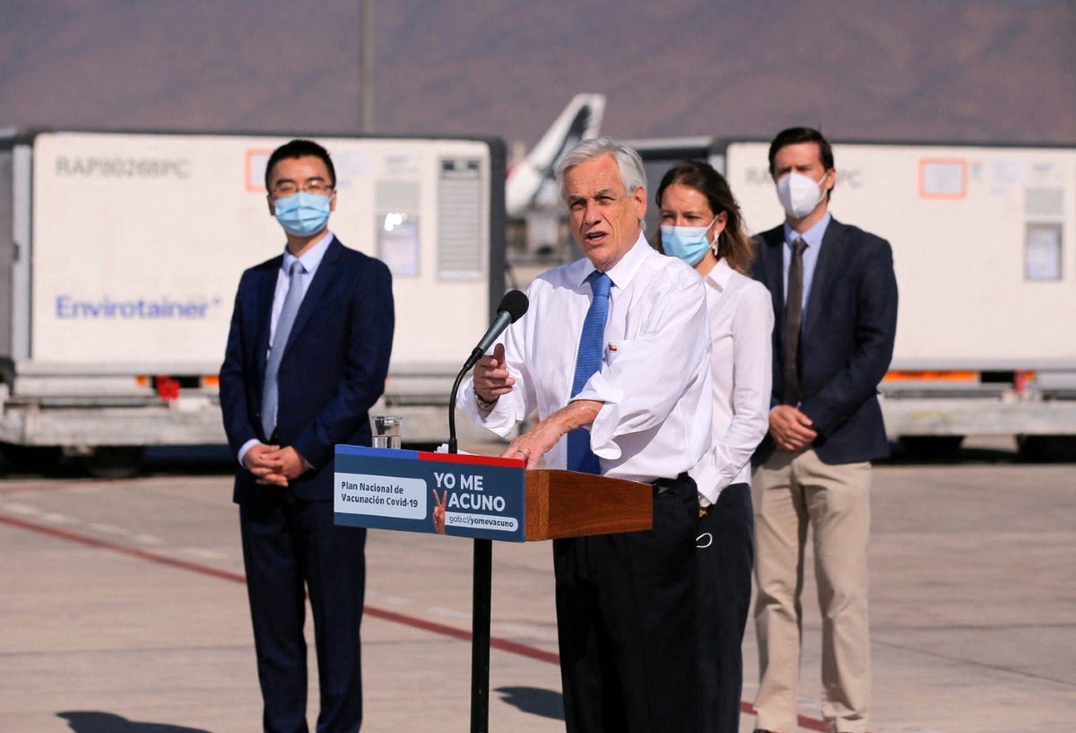Sebastián Piñera, presidente de Chile ya se vacunó contra la covid-19