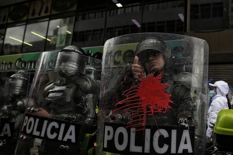 Protestas en Bogotá - Esmad