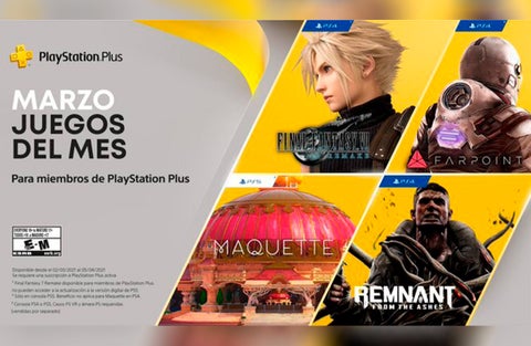 Juegos gratis PlayStation+ marzo 2021