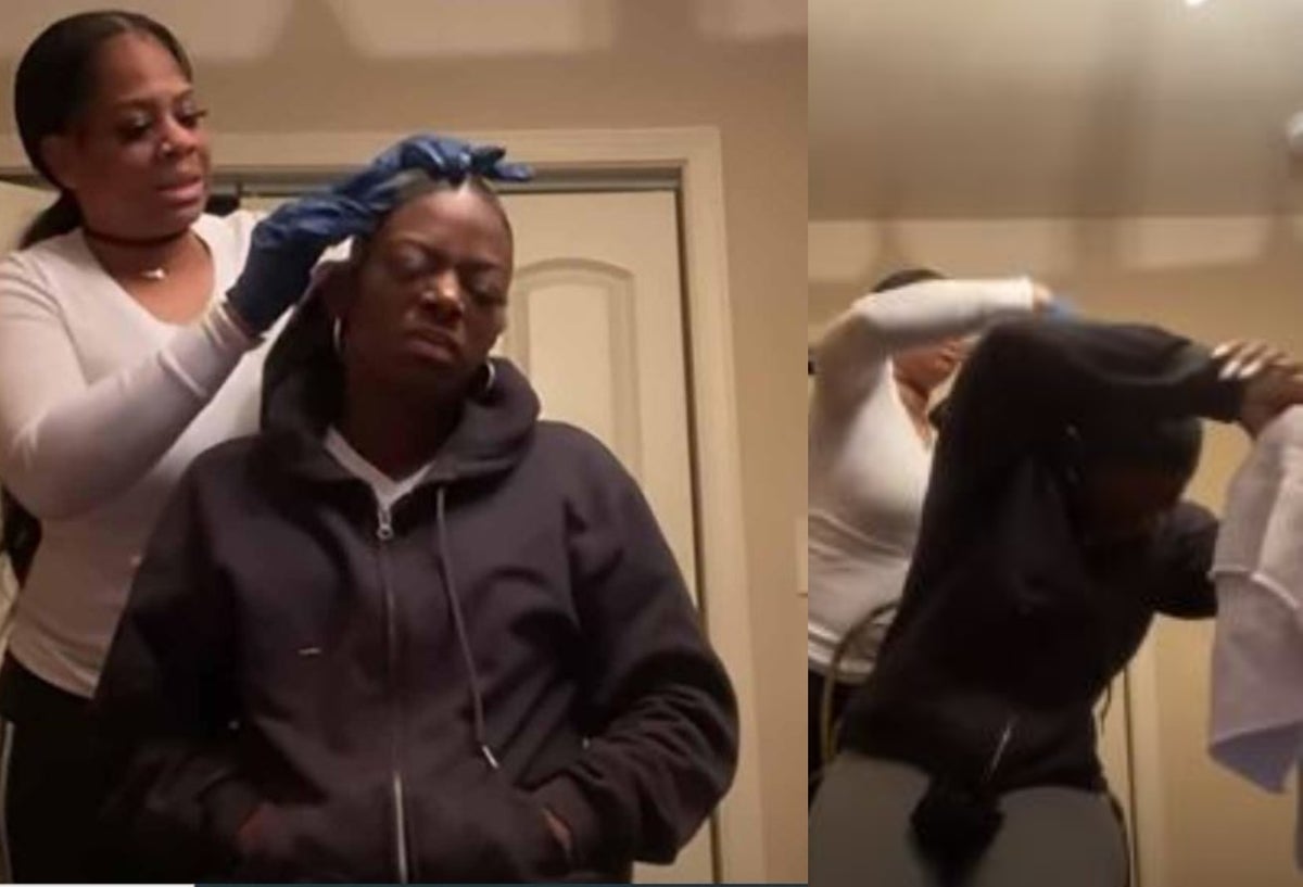 Se peinó con pegamento extrafuerte porque se le acabó la gel y se arruinó el cabello