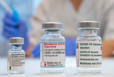 Vacuna de Pfizer y vacuna de Moderna