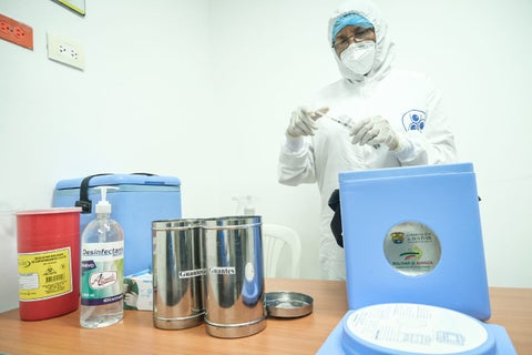 Vacunación contra el covid-19 en Cartagena