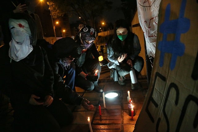 Velatón en Bogotá