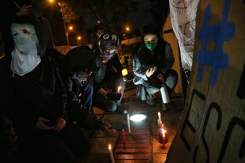 Velatón en Bogotá