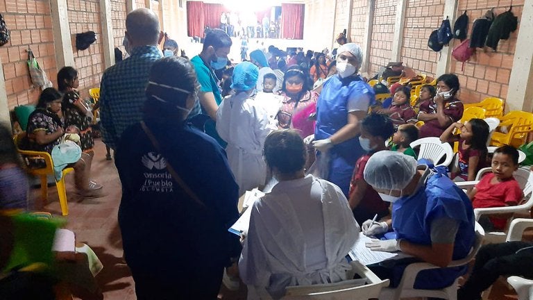 Albergados en Pueblo Rico