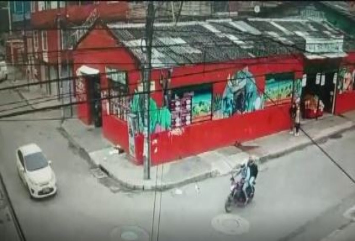 Accidente de motociclista en Bogotá