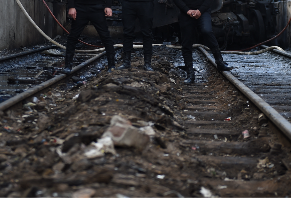 Accidente de tren en Egipto
